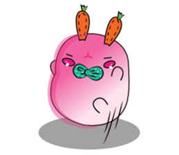Cute Carrot-rabbit sticker #11965940