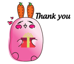 Cute Carrot-rabbit sticker #11965941