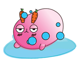 Cute Carrot-rabbit sticker #11965944