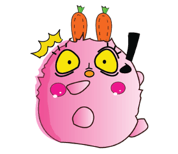 Cute Carrot-rabbit sticker #11965947