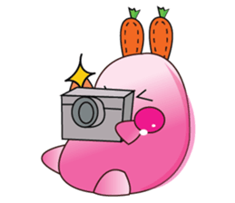 Cute Carrot-rabbit sticker #11965956