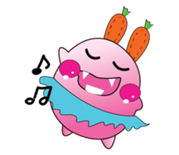 Cute Carrot-rabbit sticker #11965957