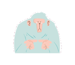 Greg The Gorilla sticker #11966006