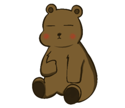 Otto the Brown Bear sticker #11966078