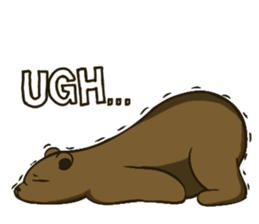 Otto the Brown Bear sticker #11966086