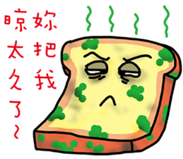 Cute Toast love sauce sticker #11967496