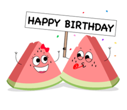 Leon the watermelon sticker #11967720