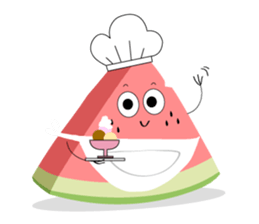 Leon the watermelon sticker #11967728