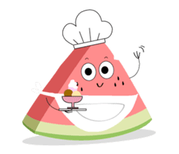 Leon the watermelon sticker #11967728