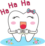 Happy teeth emotion sticker #11968342