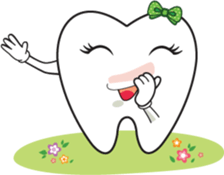 Happy teeth emotion sticker #11968356