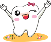 Happy teeth emotion sticker #11968358