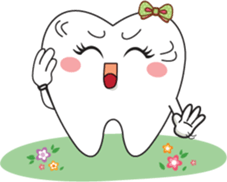 Happy teeth emotion sticker #11968364