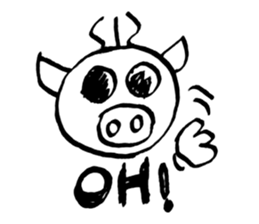 PIG HEAD 3 -THESE DAYS ON "Slow motion" sticker #11968416