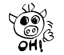 PIG HEAD 3 -THESE DAYS ON "Slow motion" sticker #11968416