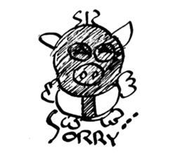 PIG HEAD 3 -THESE DAYS ON "Slow motion" sticker #11968419