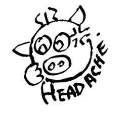 PIG HEAD 3 -THESE DAYS ON "Slow motion" sticker #11968423