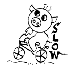 PIG HEAD 3 -THESE DAYS ON "Slow motion" sticker #11968432