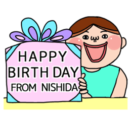 It is a sticker of Nishida . sticker #11970810