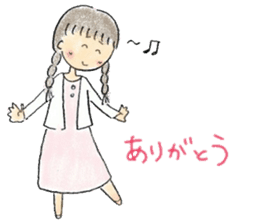 mental health girl, Kino sticker #11970922