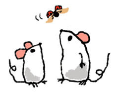 Jumping mouse of the animation sticker #11971069