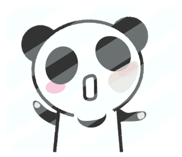 Bear Crescent was longing to panda. sticker #11971081