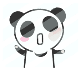 Bear Crescent was longing to panda. sticker #11971081