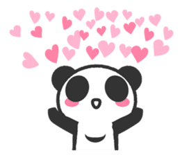 Bear Crescent was longing to panda. sticker #11971082