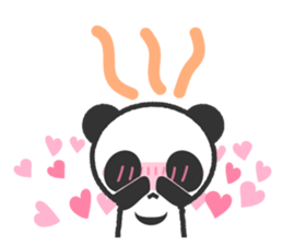Bear Crescent was longing to panda. sticker #11971083