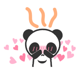 Bear Crescent was longing to panda. sticker #11971083