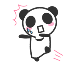 Bear Crescent was longing to panda. sticker #11971084