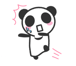 Bear Crescent was longing to panda. sticker #11971084