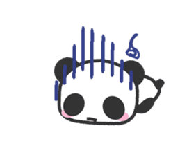 Bear Crescent was longing to panda. sticker #11971090