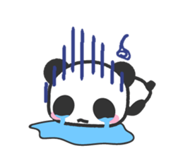 Bear Crescent was longing to panda. sticker #11971091
