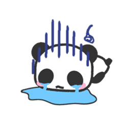 Bear Crescent was longing to panda. sticker #11971091