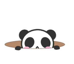 Bear Crescent was longing to panda. sticker #11971092