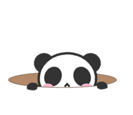 Bear Crescent was longing to panda. sticker #11971092