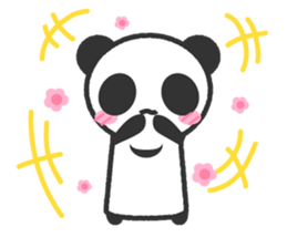 Bear Crescent was longing to panda. sticker #11971096