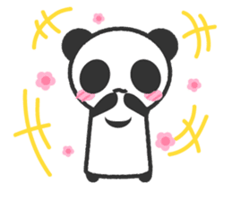 Bear Crescent was longing to panda. sticker #11971096