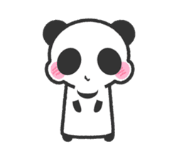 Bear Crescent was longing to panda. sticker #11971097