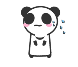 Bear Crescent was longing to panda. sticker #11971099