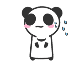 Bear Crescent was longing to panda. sticker #11971099
