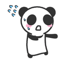 Bear Crescent was longing to panda. sticker #11971100