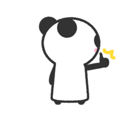 Bear Crescent was longing to panda. sticker #11971103