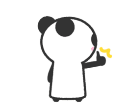 Bear Crescent was longing to panda. sticker #11971103
