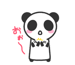 Bear Crescent was longing to panda. sticker #11971104