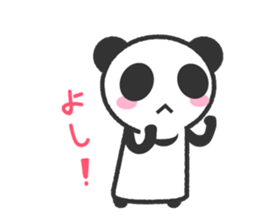 Bear Crescent was longing to panda. sticker #11971105