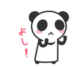 Bear Crescent was longing to panda. sticker #11971105
