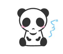 Bear Crescent was longing to panda. sticker #11971106