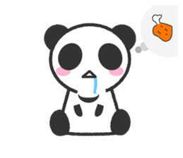 Bear Crescent was longing to panda. sticker #11971107